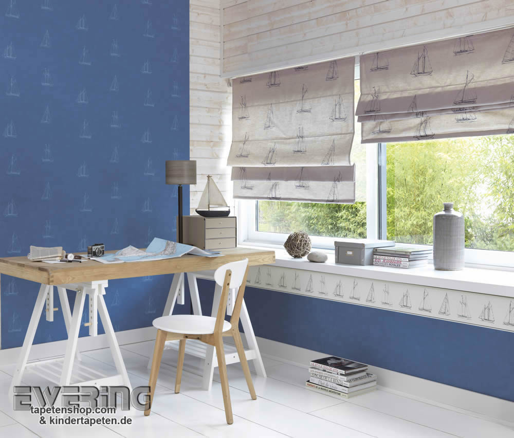 Tapeten, stoffe und wandbilder im maritimen stil – marina von ...